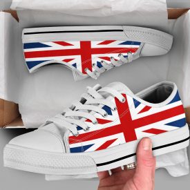 UK Flag Shoes | Custom Low Tops Sneakers For Kids & Adults