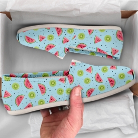 Watermelon and Kiwi Shoes