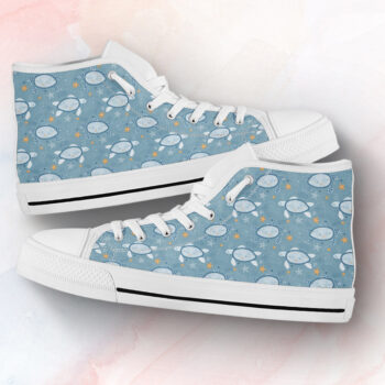 Turtle Lover Gift Shoes | Custom High Top Sneakers For Kids & Adults
