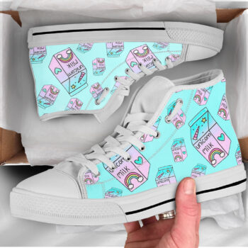 Kawaii Unicorn Shoes | Custom High Top Sneakers For Kids & Adults