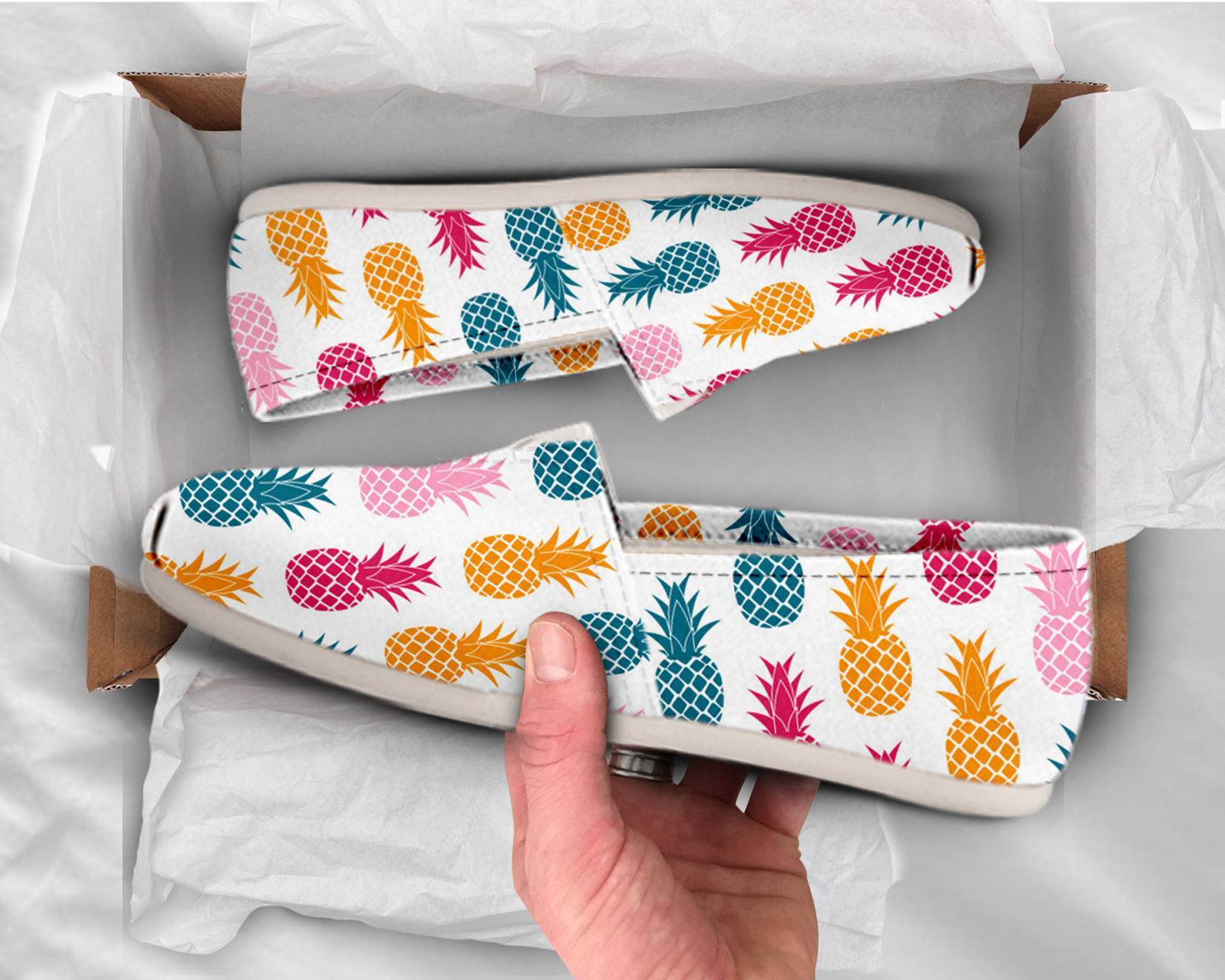 Cool Pineapple Shoes | Custom Canvas Sneakers For Kids & Adults