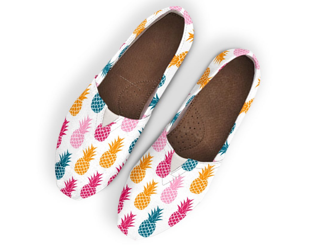Cool Pineapple Shoes | Custom Canvas Sneakers For Kids & Adults