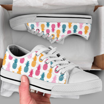 Cool Pinapple Shoes | Custom Low Tops Sneakers For Kids & Adults