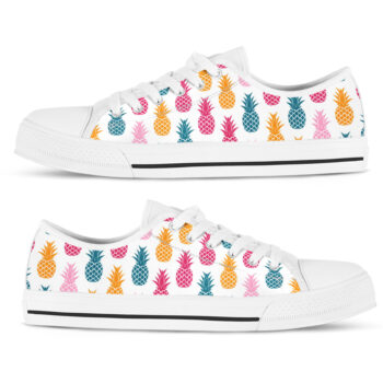 Cool Pinapple Shoes | Custom Low Tops Sneakers For Kids & Adults