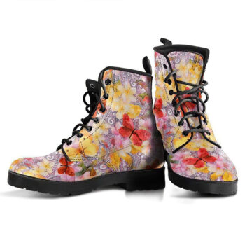Watercolor Butterfly Handcrafted Boots