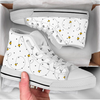 White Bee Shoes | Custom High Top Sneakers For Kids & Adults