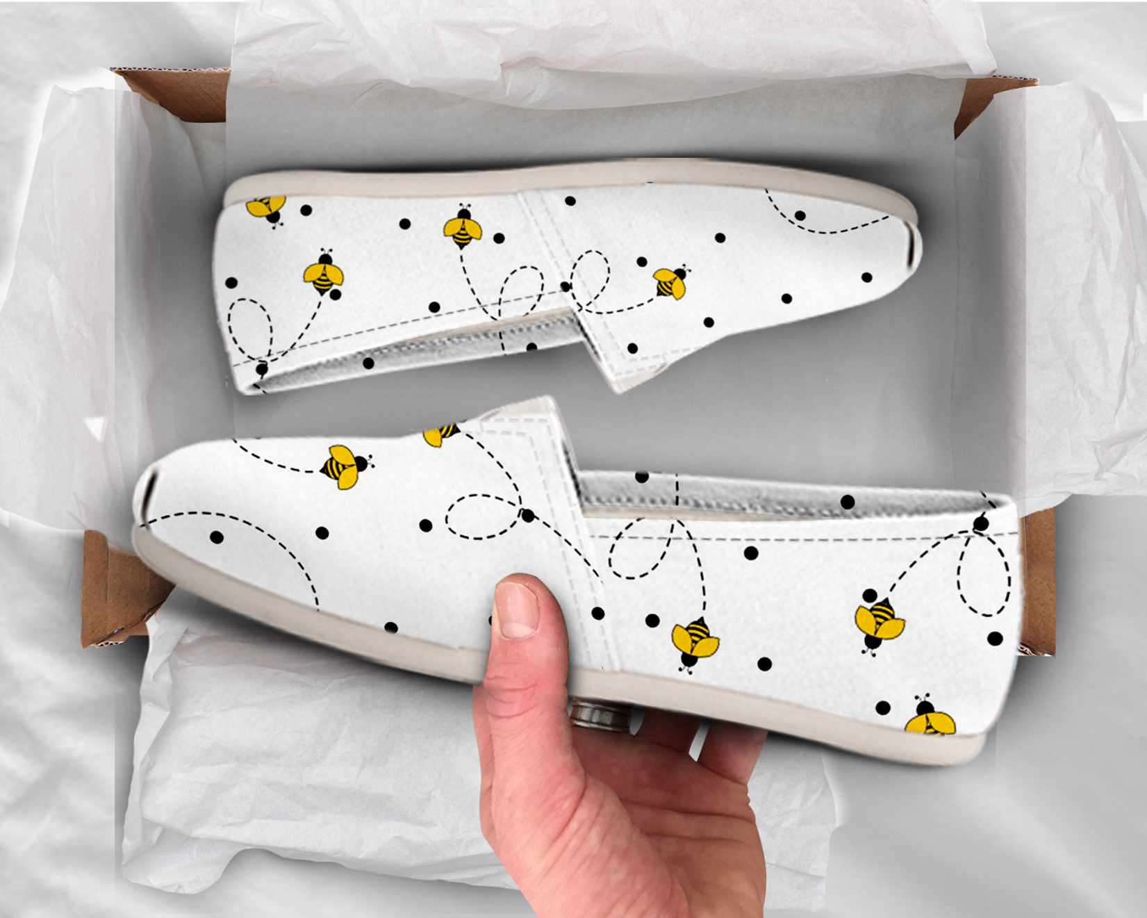 Womens Bee Shoes | Custom Canvas Sneakers For Kids & Adults