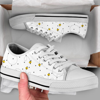 White Bee Shoes | Custom Low Tops Sneakers For Kids & Adults