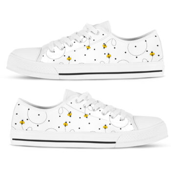 White Bee Shoes | Custom Low Tops Sneakers For Kids & Adults