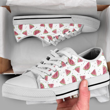 Cute Watermelon Shoes | Custom Low Tops Sneakers For Kids & Adults