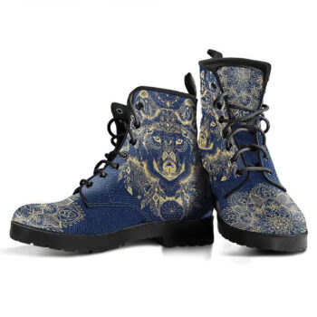 Wolf Mandala Handcrafted Boots
