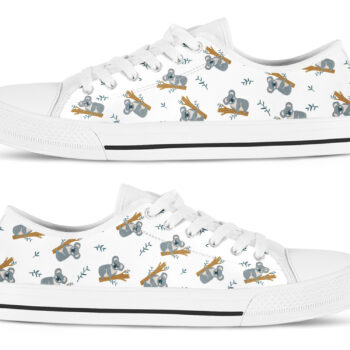 Koala Printed Shoes | Custom Low Tops Sneakers For Kids & Adults