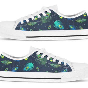 Womens Peacock Shoes | Custom Low Tops Sneakers For Kids & Adults