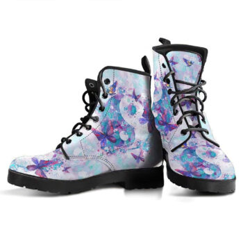 Yin Yang Butterfly Handcrafted Boots