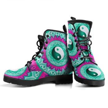 Yinyang Mandala 1 Handcrafted Boots 1