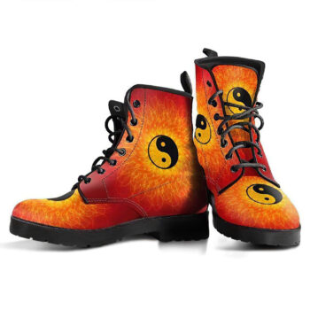 Yinyang Mandala 1 Handcrafted Boots 2