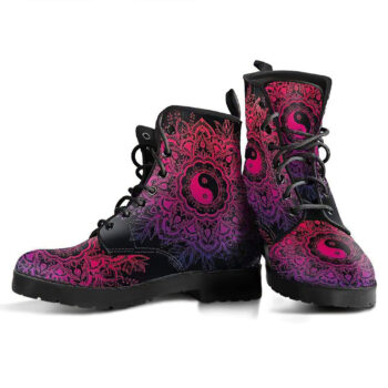 Yinyang Mandala 2 Handcrafted Boots