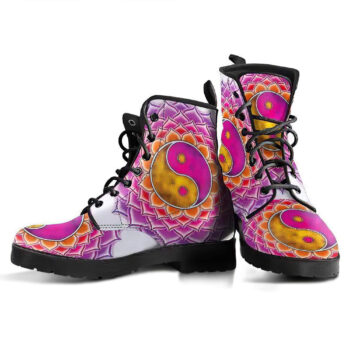 Yinyang Mandala 2 Handcrafted Boots 2