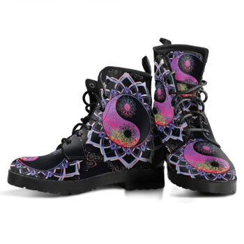 Yinyang Mandala 2 Handcrafted Boots 3
