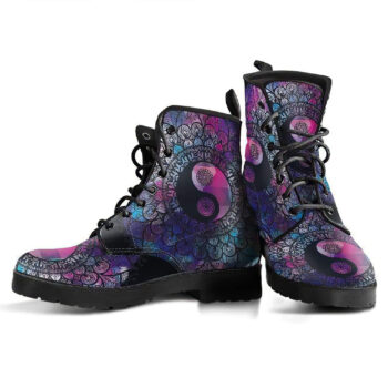 Yinyang Mandala 4 Handcrafted Boots 1