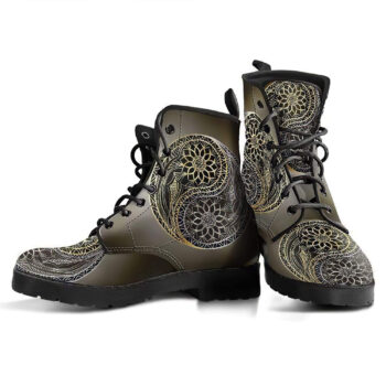 Yinyang Mandala 4 Handcrafted Boots 2