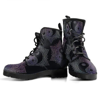 Yinyang Mandala Handcrafted Boots 1